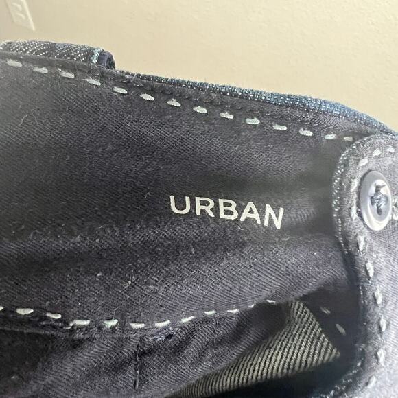 Banana Republic Urban Denim Capris Women's 6 Trouser Low Rise Cuffed Dark Wash - Picture 6 of 7